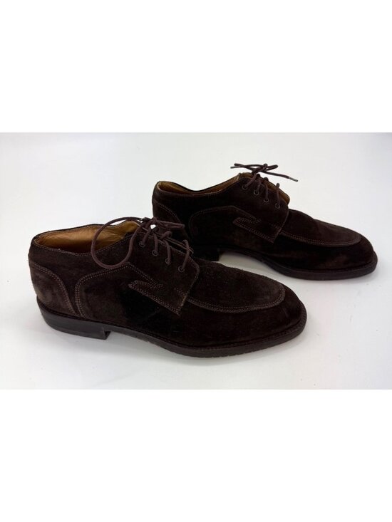 Vintage Cable & Co Hugo Chuckla Italy Brown Suede Leather Mens Lace-Up Dress Sho main image 11